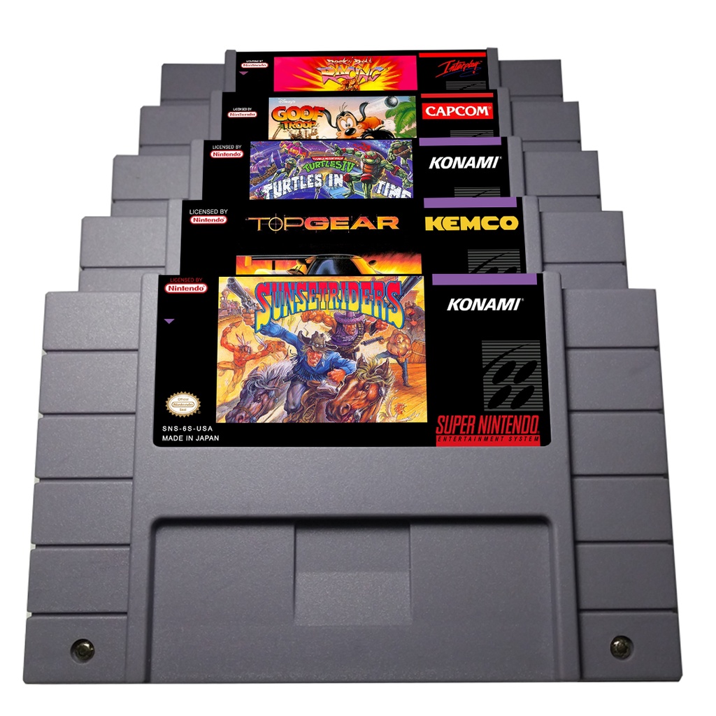 Cartucho Jogo Físico Fita Super Nintendo Snes Novo Com Logo | Shopee Brasil