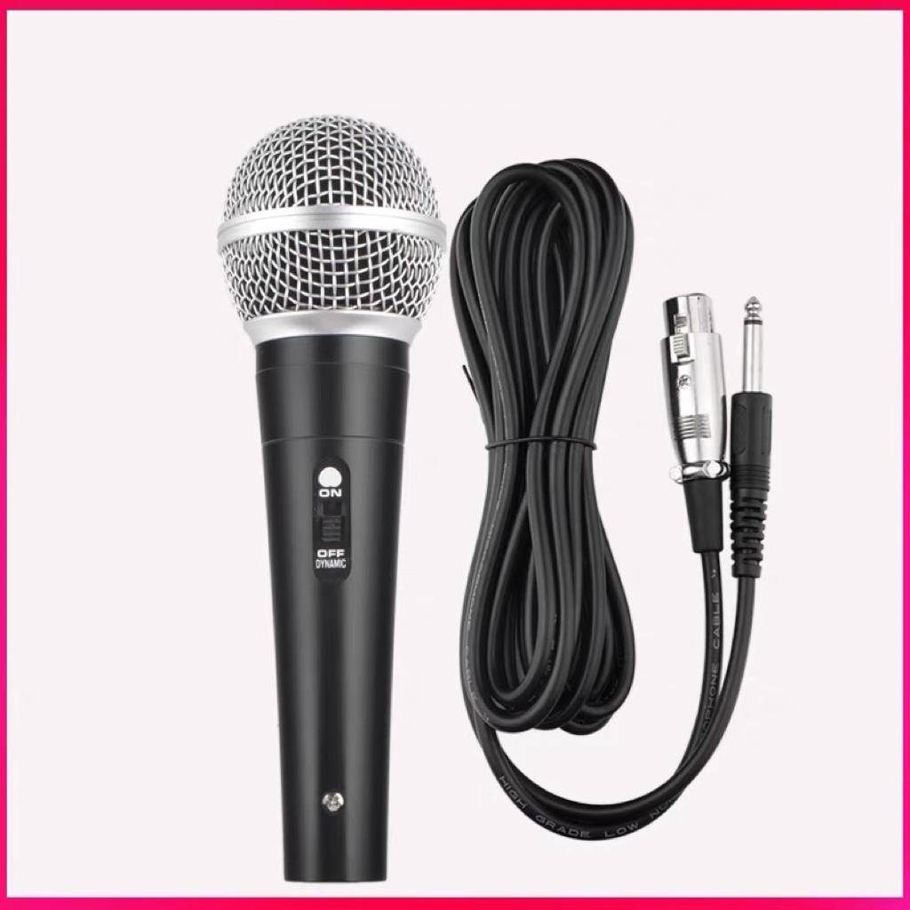 Microfone Profissional M58 cardióide com Cabo P10 5M