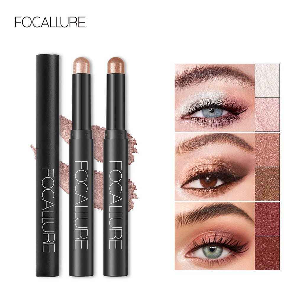 Sombra de Olhos FOCALLURE em Bastão Matte Cintilante 12 Cores