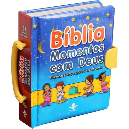 Bíblia Momentos Com Deus: 31 Histórias E Orações Para A Hora De Dormir - Tradução Novos Leitores