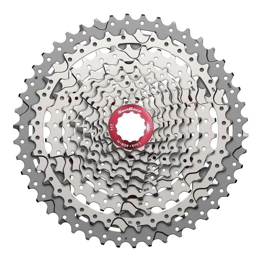 Cassete K7 Bike Sunrace Mx3 10v 11x46 Dentes 11-46 Cog 11/46 Mtb