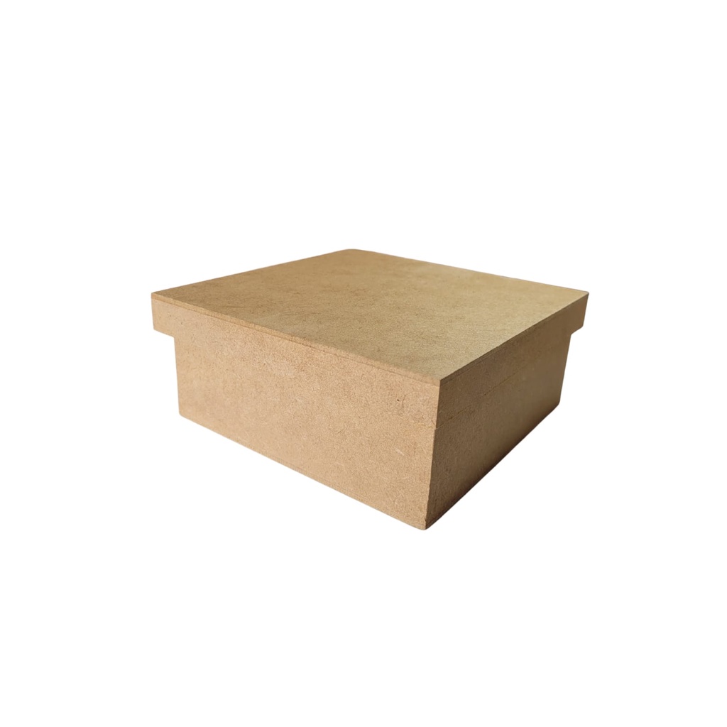 Kit 10 caixas 15x15x6 mdf com tampa