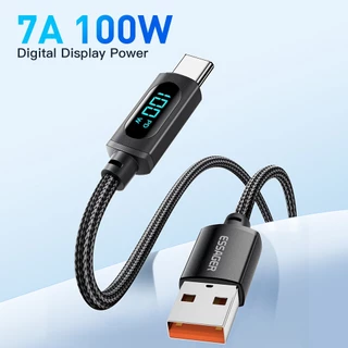 Essager 7A Cabo USB De 100W Para Tipo C Display Digital QC PD Carregador Rápido Samsung Realme