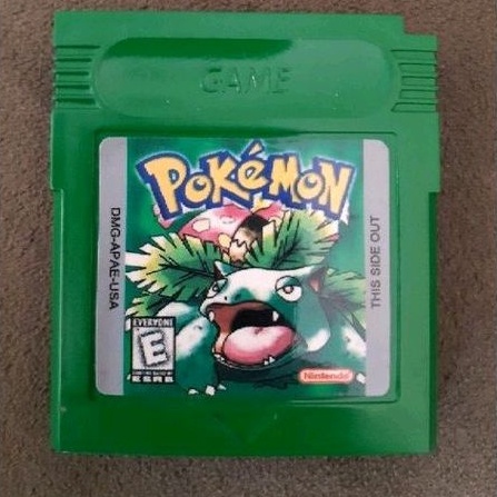 Cartucho Fita Gameboy Color Pokémon Green em inglês - Nova - Salvando - Game Boy - Verde