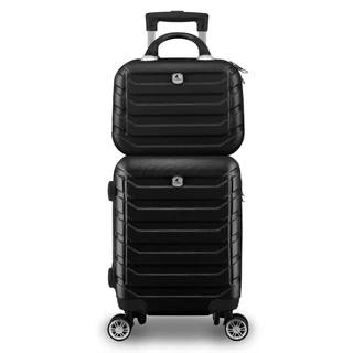 Kit Mala + Frasqueira Rígida Rodinha 360º Viagem Avião Padrão ANAC