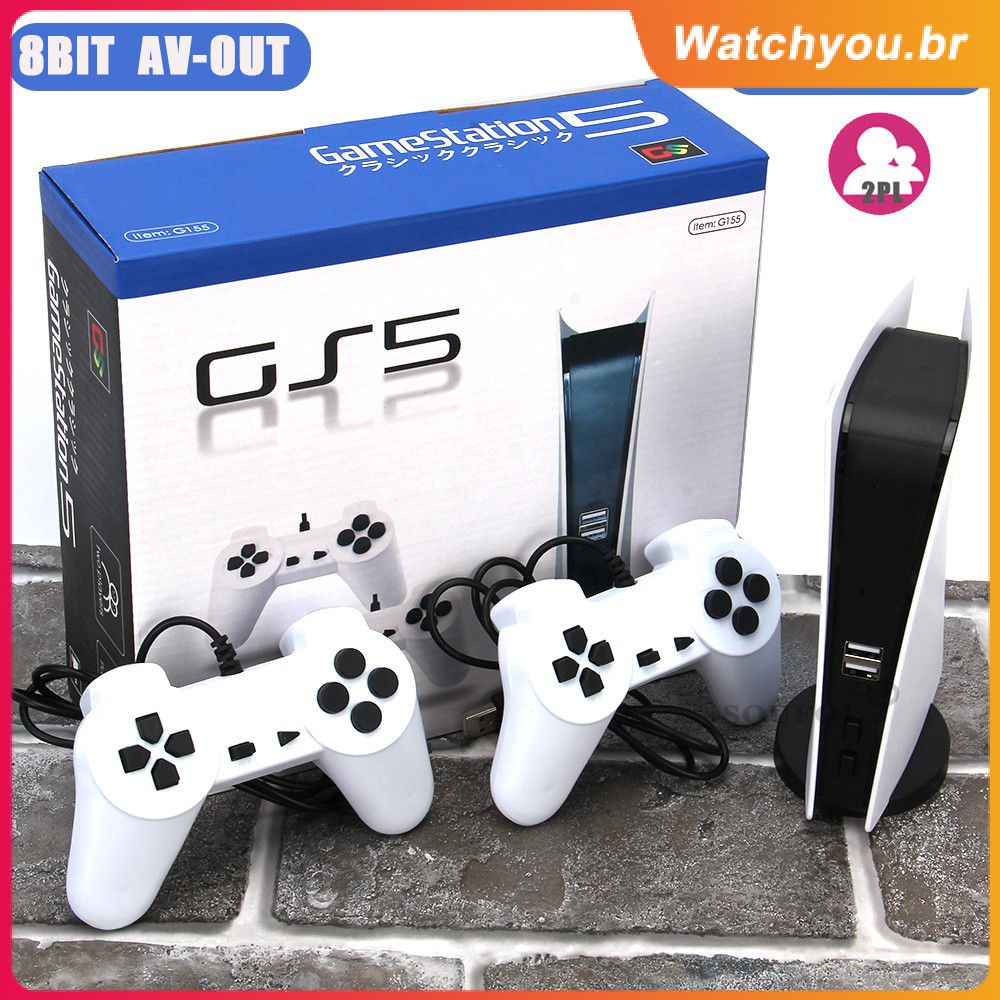 Nova TV Game Console De 8 Bits Caixa De Jogo Com Saída AV Clássica GS5 ...