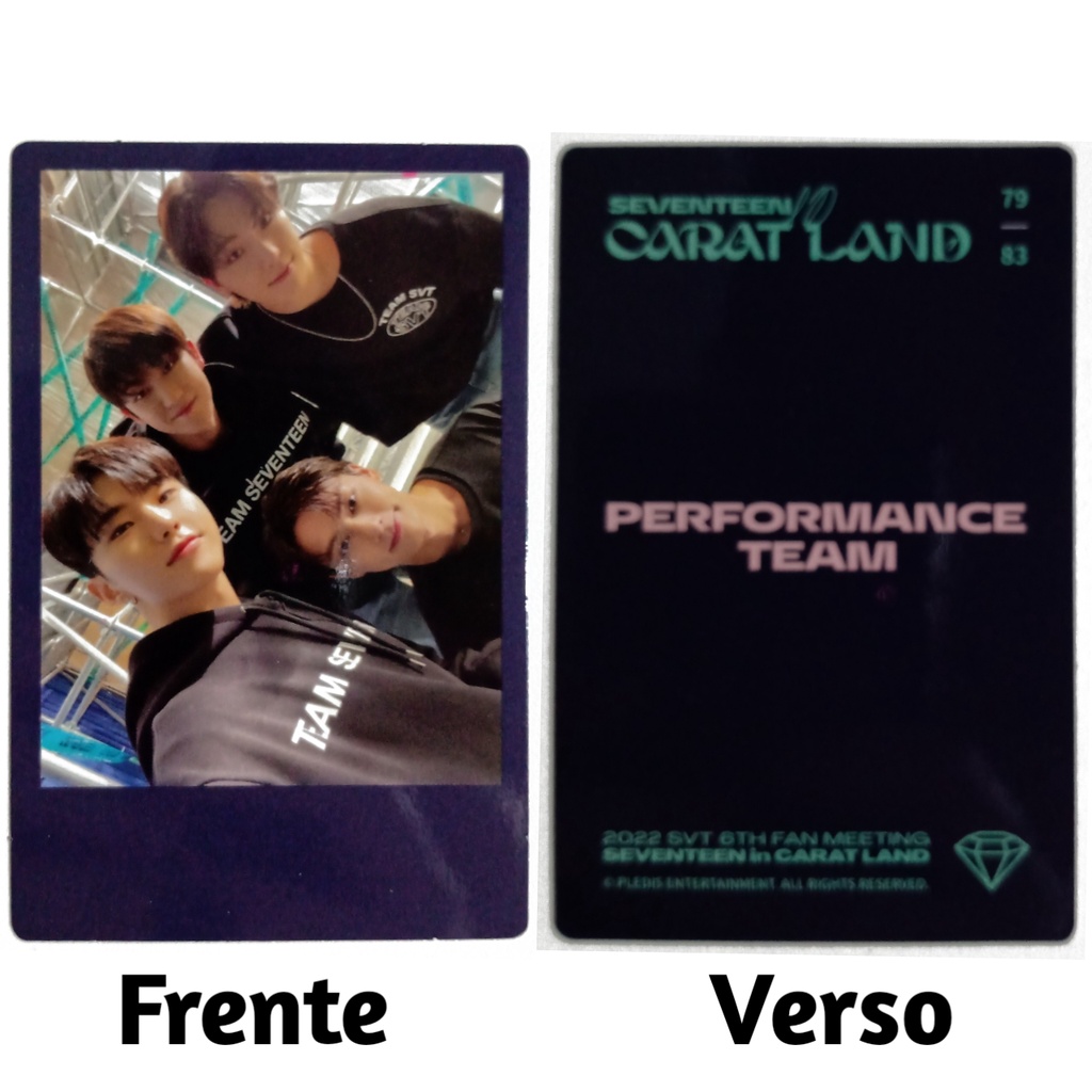 SEVENTEEN - Caratland 2022 6th FAN MEETING Photocards OFICIAIS
