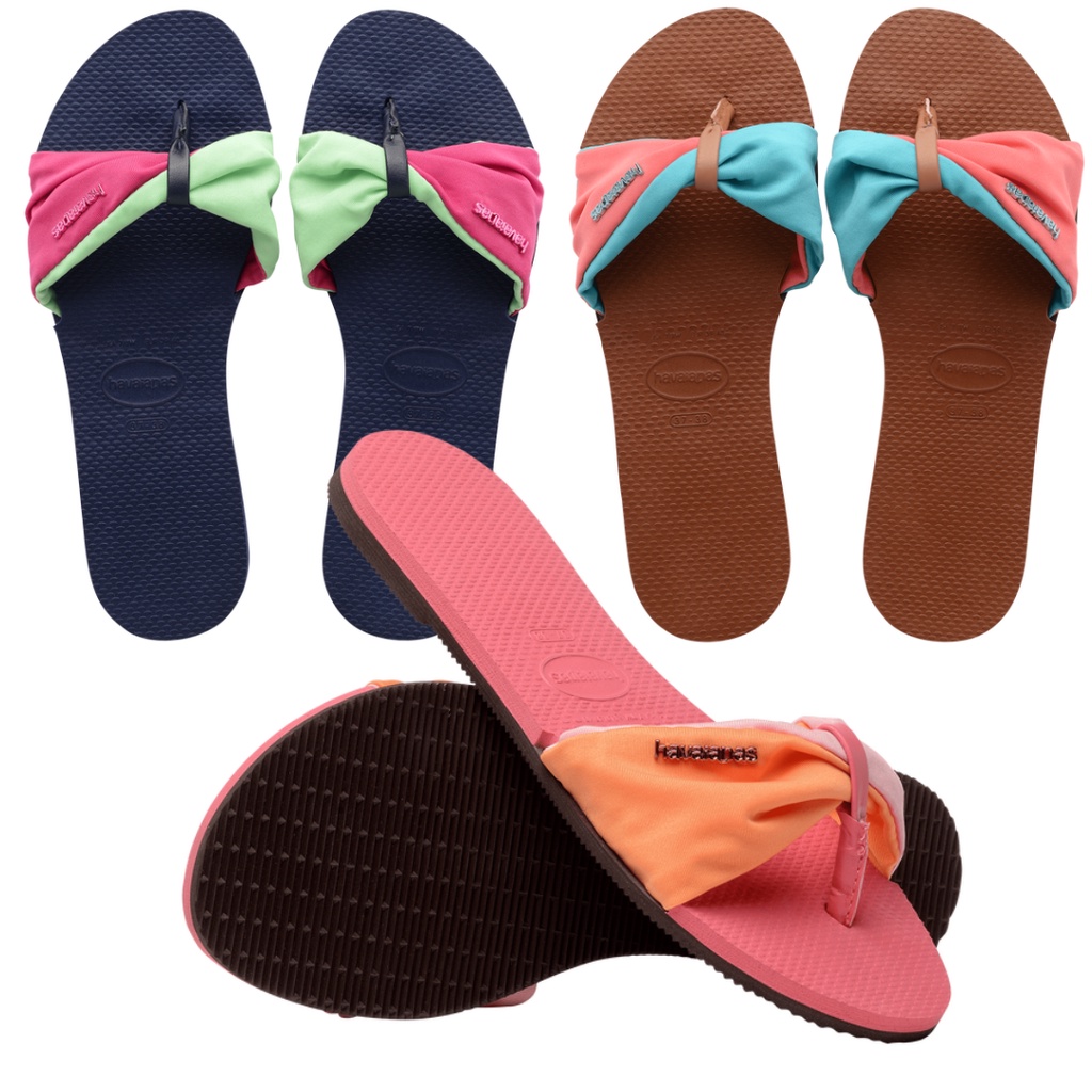 Rasteirinha havaianas hot sale tecido