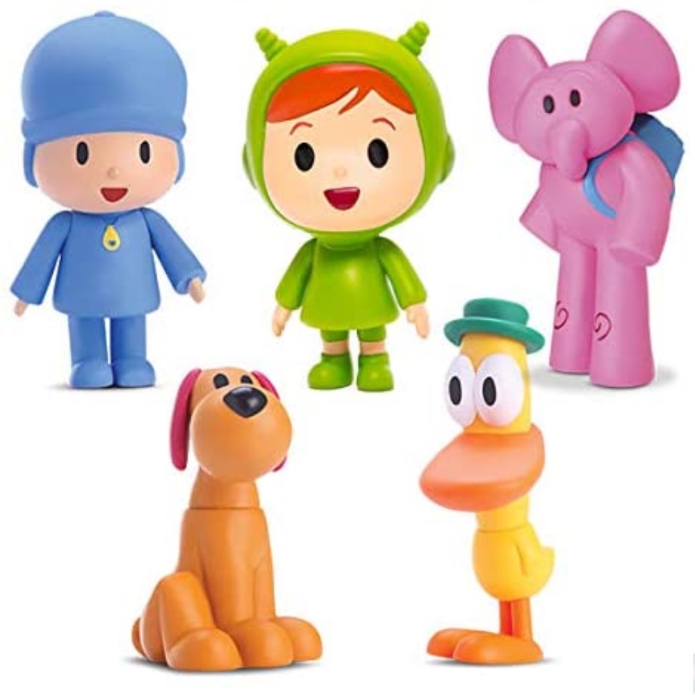 Elio Per Palloncini Set De Peluches Pocoyo, Elly, Pato, Loula