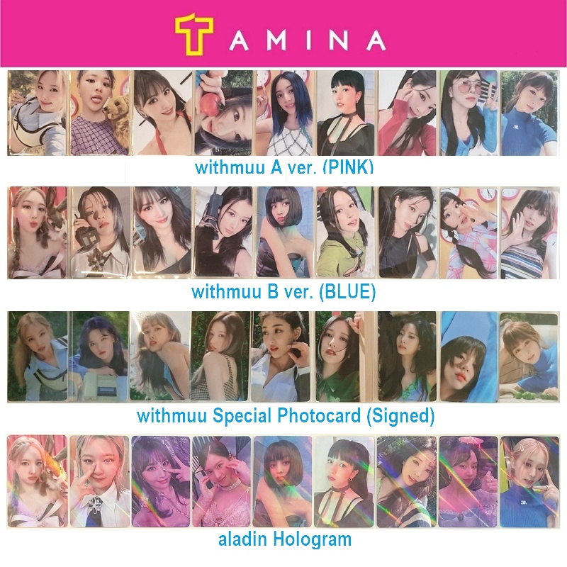 TWICE Between 1&2 Album Sana Lucky Draw cheapest Photocard FULL SET (Withmuu)