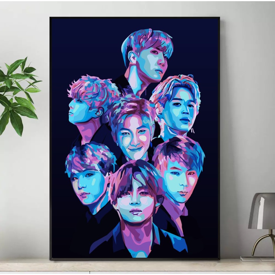 BTS merchandise Cuscino Quadrato Kpop BTS Stampa