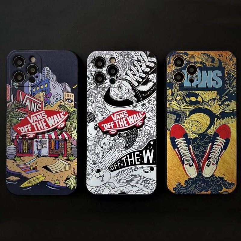 Capa Flexível Da Marca Moda Fóssil Para iphone 11 13 14,7 , X , XS , XR , XSMax 11 pro 12 13 promax vans Logotipo Silicone Capinha De Celular Macia