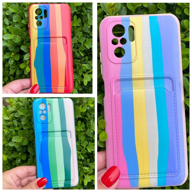 ALAMO Cover Sfumata Per Xiaomi Redmi Note 10 4G / Note 10S: Custodia TPU Traslucida Paraurti Antiurto - Rosa E Blu - 3