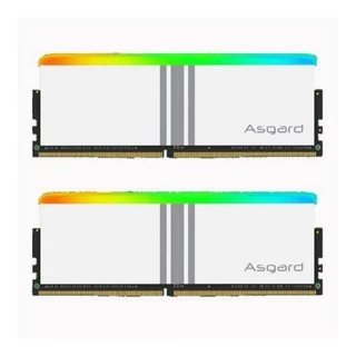 Memória RAM Asgard Valkyrie RGB 16GB (2x8GB) 3200MHz DDR4 V5 Series Overclock Gamer Premium Branco Polar XMP