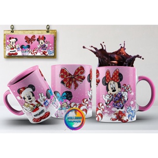 Caneca Natal Mickey Minnie Margarida Pato Donald
