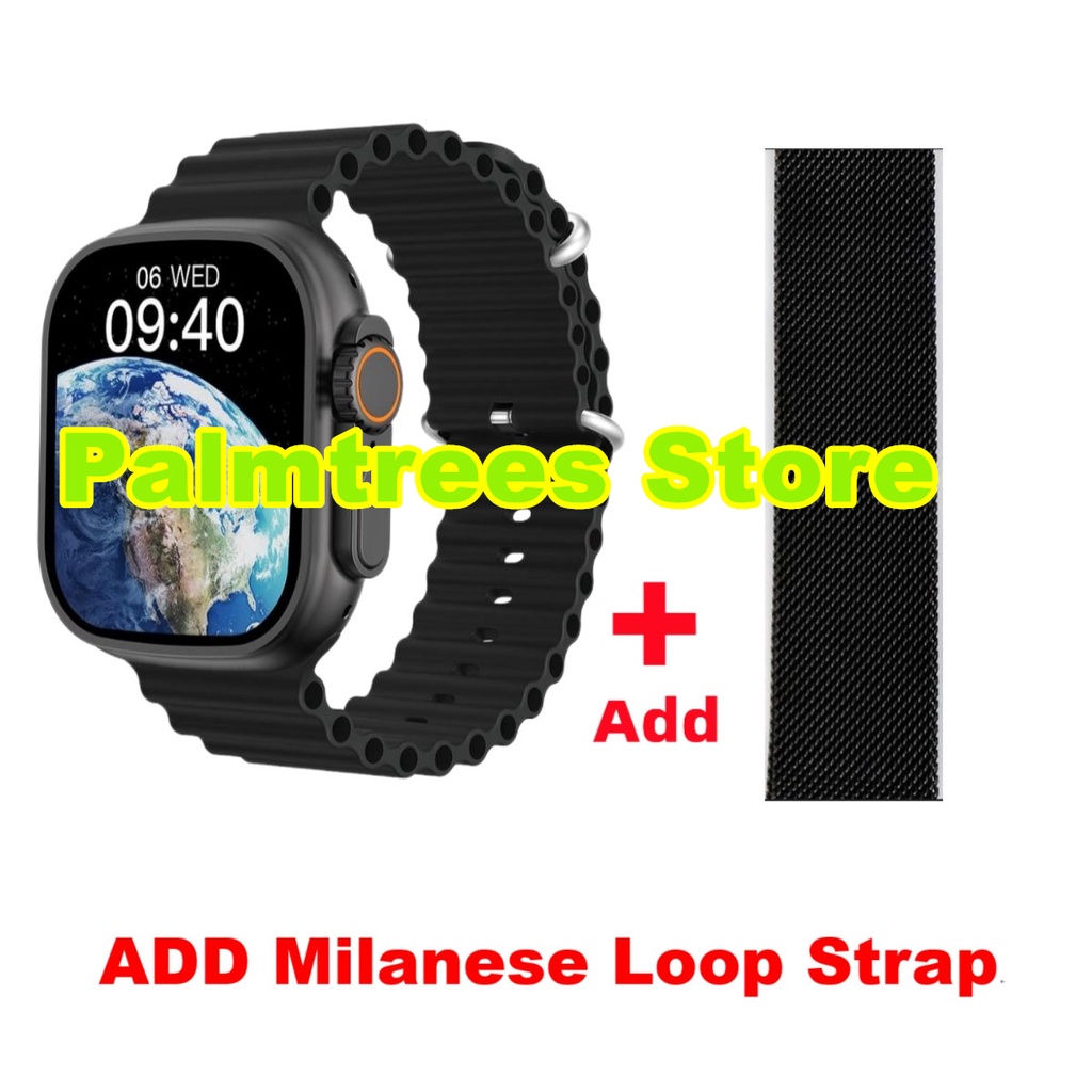 Smartwatch Original ZD8 Ultra Max Series 8 Chamadas Bluetooth 49mm NFC ECG  IP68 À Prova D'água | Shopee Brasil