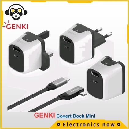 genki covert dock mini carregador secreto dock oculto 20x menor