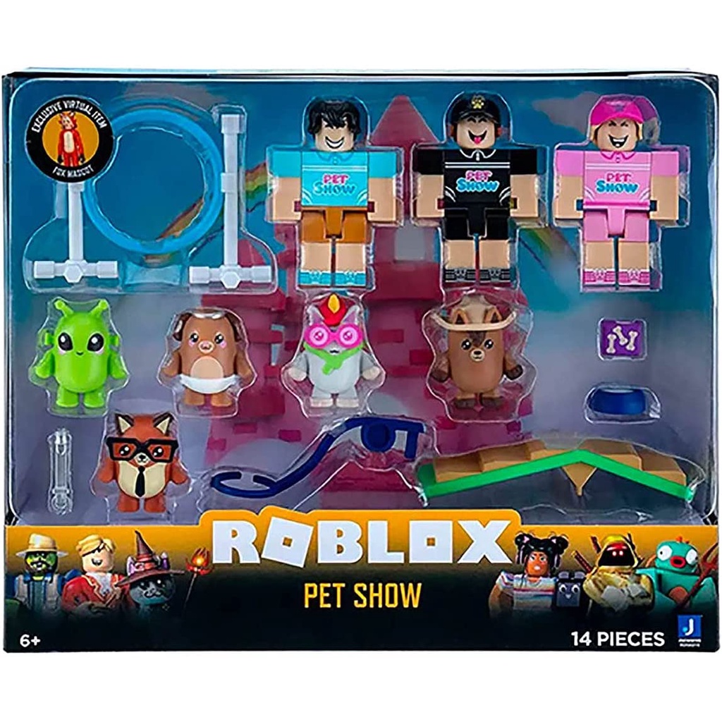 Roblox-Virtual World 6 bonecas e acessórios, jogos de animação periférica,  presente de aniversário para meninas