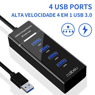 Hub Usb 3.0 4 Portas Expansor Rapido 5 Gbps Alta Velocidade