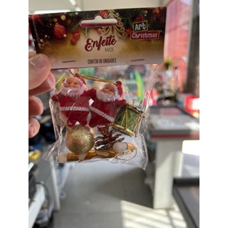 Enfeite para Árvore de Natal com 6 peças