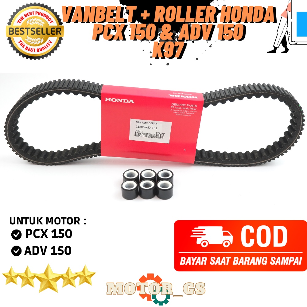 < Unk > + Conjunto De Roletes Honda PCX 150 & ADV 150-23100-K97-T01 + 22123 B00