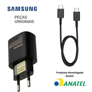 Carregador turbo fast 25W original samsung S21 S21 Plus S21 Ultra , A70, A71, A80, S20, NOTE 10, S10 , S10 Lite, Note 20 e Note 10 lite S20 FE