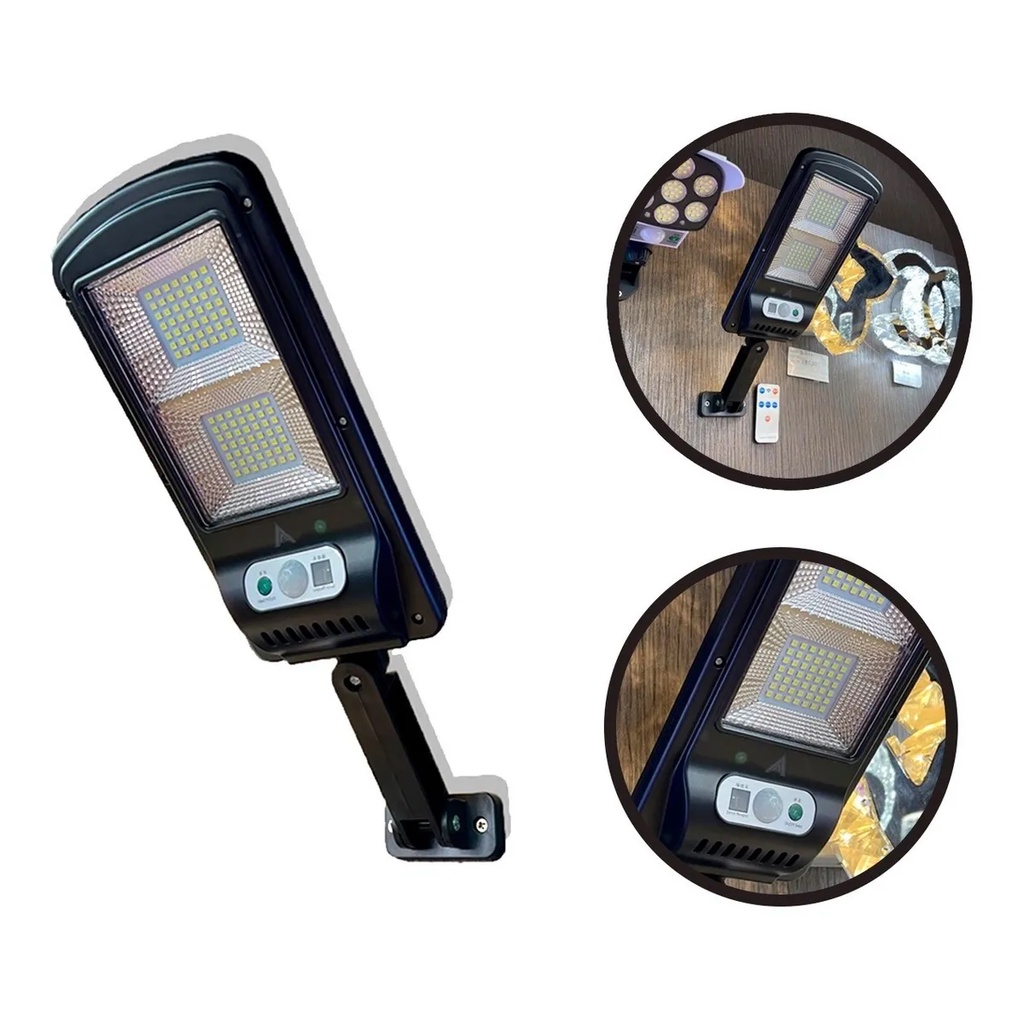 Luminária Solar 200w Pública Rua Poste Prova D'água Frio