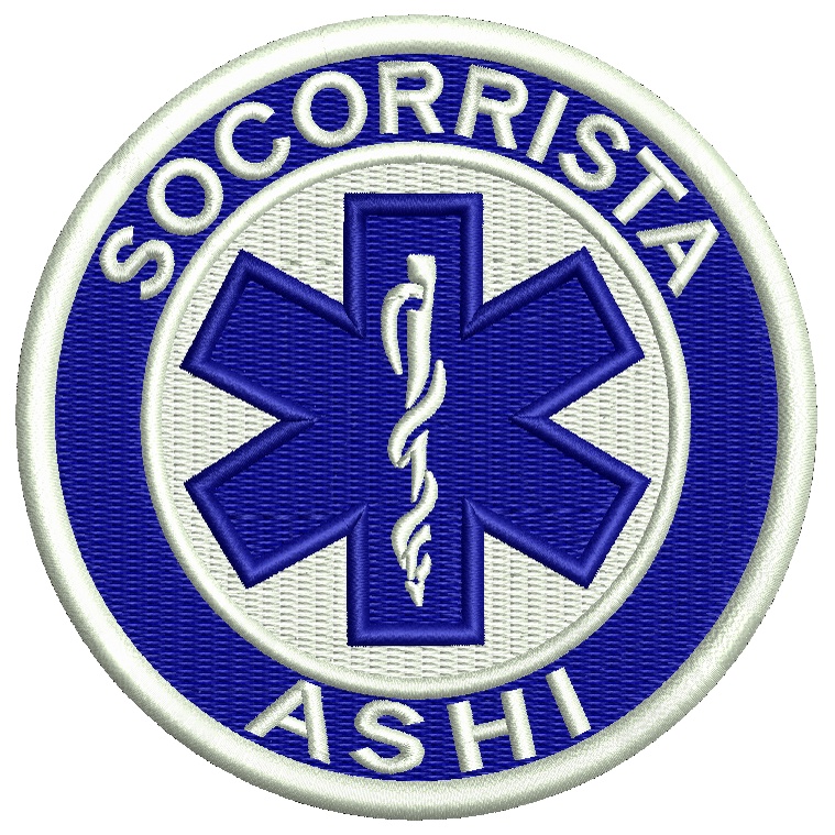 Patch Bordado Socorrista Cruz da Vida Adesivo
