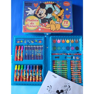 Maleta de pintura com 72 itens Mickey - Molin