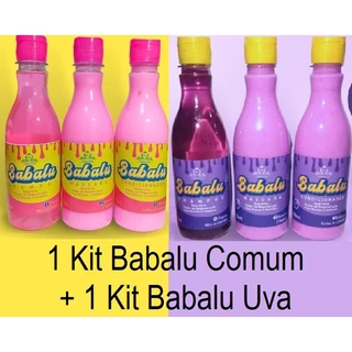 1 Kit chiclete Tutti Frutti + 1 Kit chiclete UVA (Shampoo, Condicionador e Mascara) 300ml - Hidratação e Cheiro Maravilhoso de Chiclete. Kit Completo Tratamento Capilar RL Cosméticos