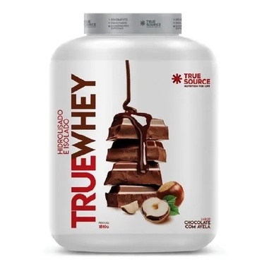 Whey True Source 1.8kg Gourmet Isolado e Hidrolisado Sabor Chocolate com Avelã