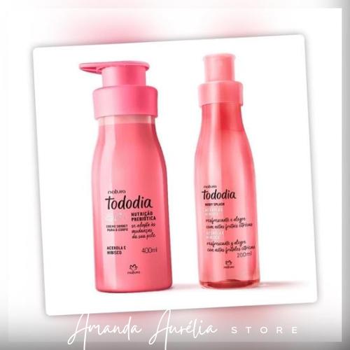 Kit Hidratante Corporal Acerola E Hibisco Tododia Ml Body Splash Ml Shopee Brasil