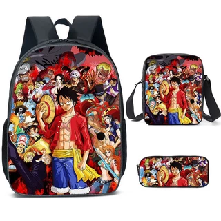 Mochila One Piece Luffy Estudante Escolar Infantil Zoro Para Crianças Menino Mochilazoro Sanji Nami Brooke
