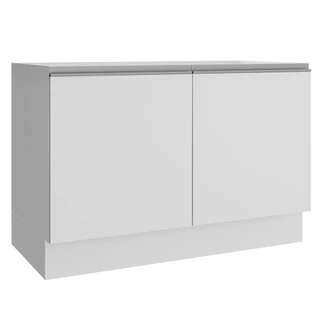 Balcão Gabinete de Pia Armário de Cozinha 120 cm 2 Portas Branco Glamy Madesa em Oferta na Shopee