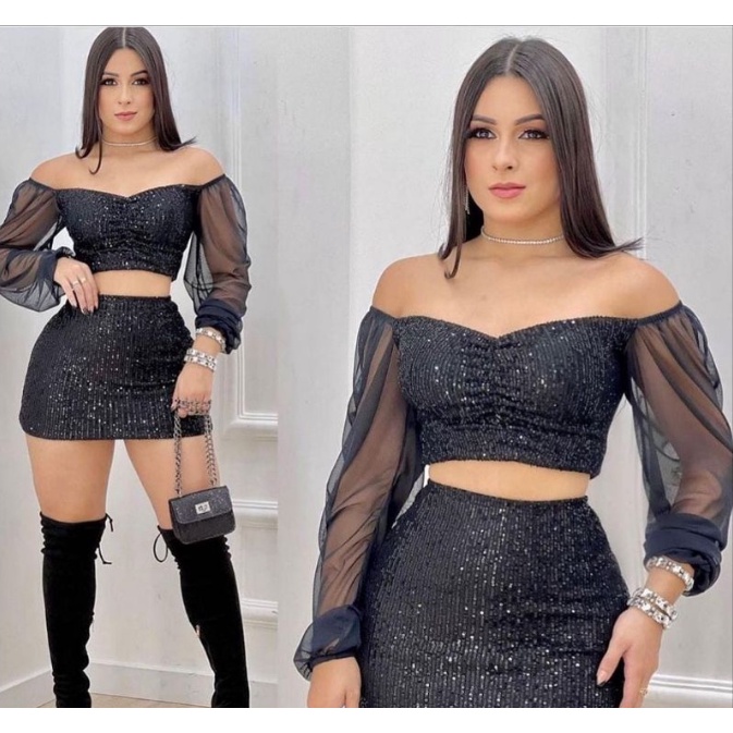 Roupa preta ano store novo