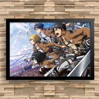 Placa Decorativa Shingeki No Kyojin Season 4 Temporada Eren Cor Marrom