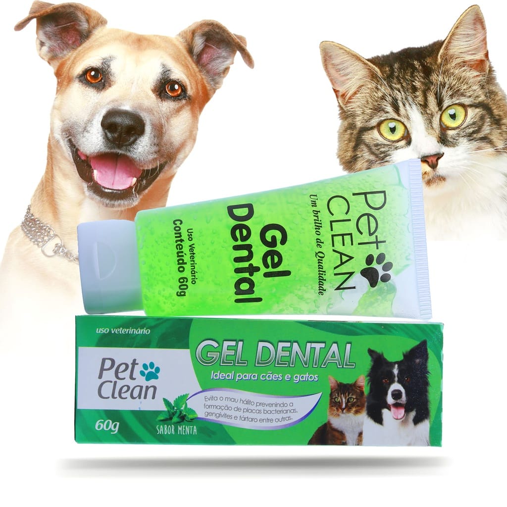 Pasta de Dente Gel Dental para Cachorro e Gato (Creme Contra Tártaro e ...