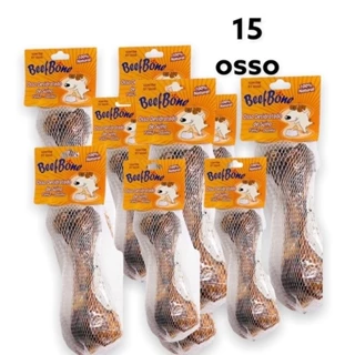 15 Ossos Para Cachorro Defumado Suino Cães Ossinho Natural Fêmur Beef Bone Pet