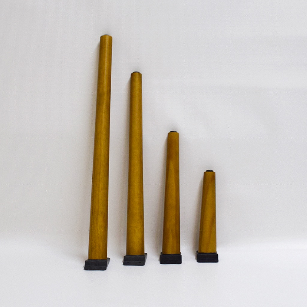 Pé De Mesa Lateral Sala - kit 4 Pés Palito De Madeira Pinus 20 - 60cm