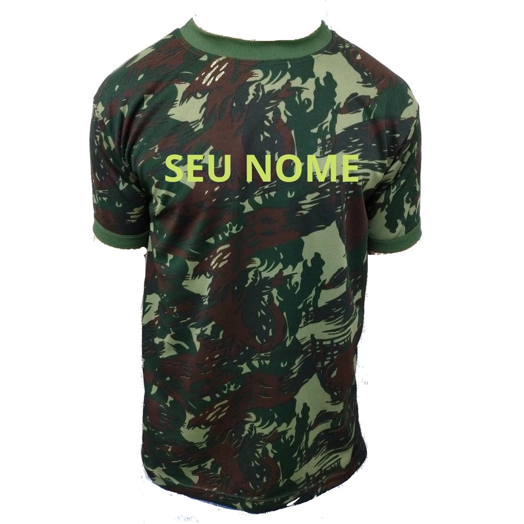 Camisa Camuflada Ex rcito Brasileiro Tecido Dry Fit Trilobal Em