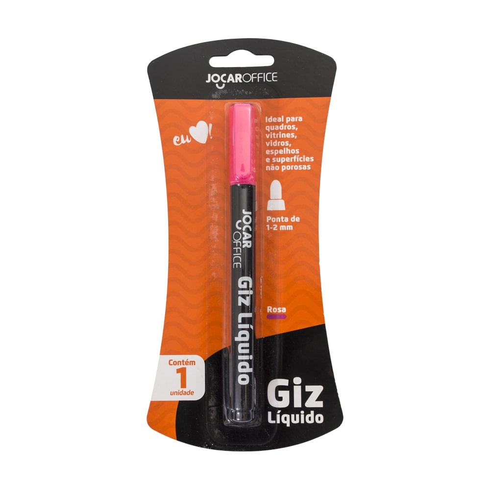 Giz Líquido Rosa Ideal para Quadro Vitrine Espelho e Superfícies Não ...