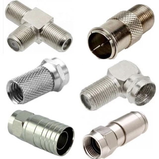 Plug Adaptador Conector De Antena vários formatos engate rápido rosca