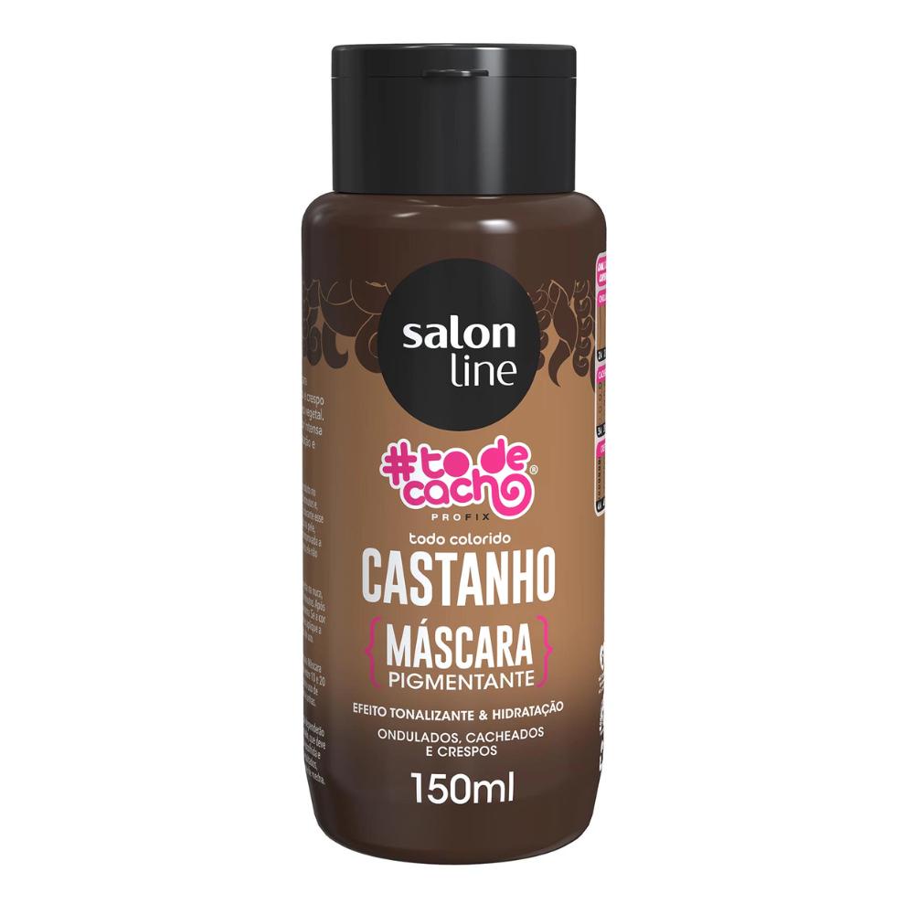 Máscara Efeito Tonalizante Castanho Cachos Salon Line 150ml | Shopee Brasil