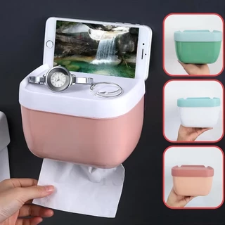 Suporte De Papel Higiênico Caixa De Papel Higienco De Parede À Prova D 'Água Multifuncional