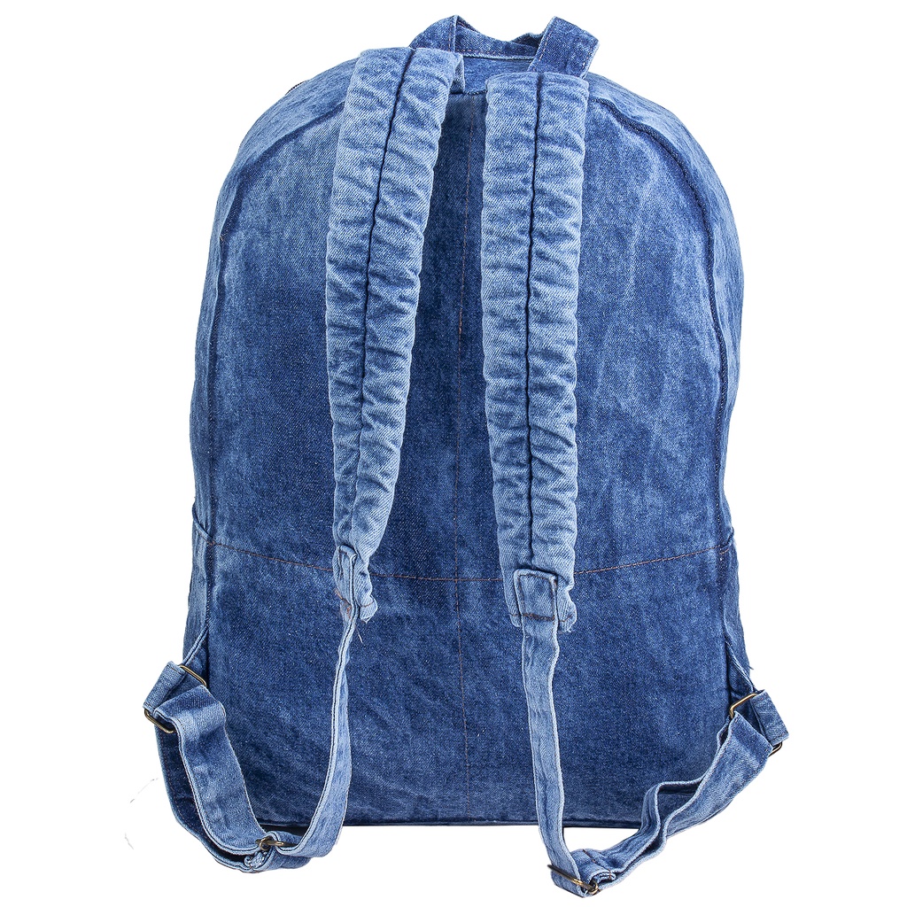 Mochila Jeans Reforçada Escolar Passeio Trabalho Dia A Dia