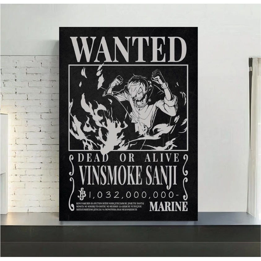 One Piece Sanji Wanted Poster  Anime, Personagens de anime, Personagens