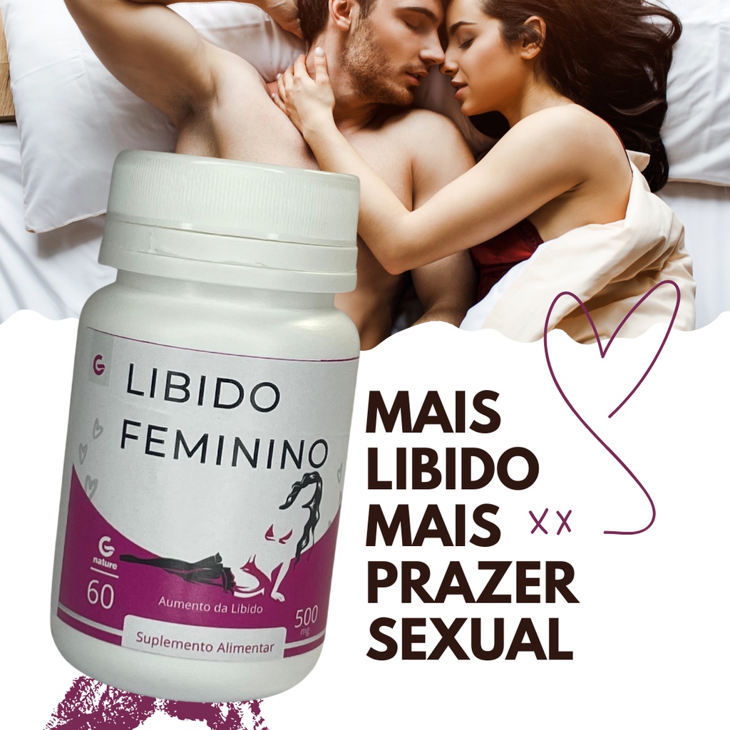Libido Feminino 60 Cápsulas 500mg Genature Premium Shopee Brasil 