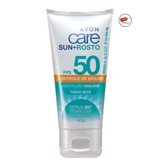 Protetor Solar Facial Toque Seco FPS 50 Avon Care Sun+ 40g