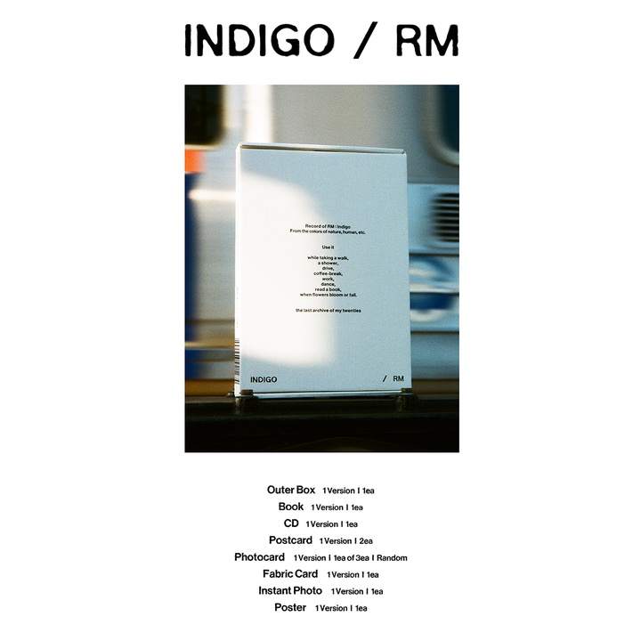 WEVERSE POB] BTS RM 1st Solo Album - Indigo + FREE GIFT | Shopee