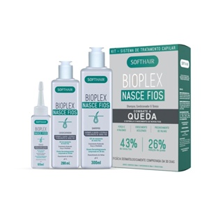 Kit Bioplex Nasce Fios e Antiqueda Tratamento Capilar (Shampoo, Condicionador e Tônico)